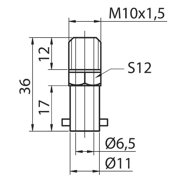 Бобышка для ТХА-107 М10х1,5