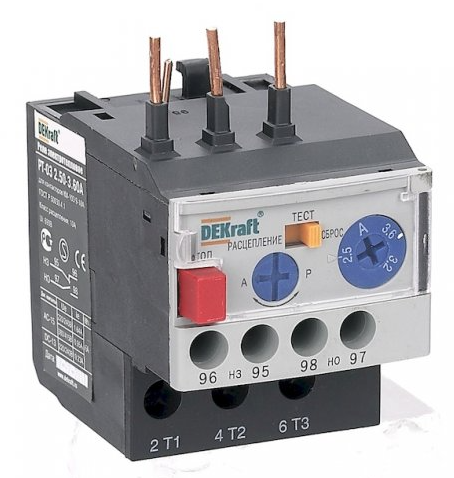 Реле тепловое для контакторов 7.0А-10А РТ-02
